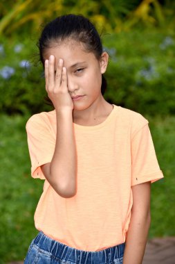 Young Diverse Juvenile And Sadness