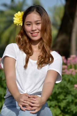 Güzel azınlık kadın ve mutluluk