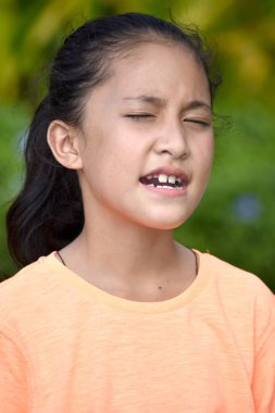 Stresli bir genç kadın