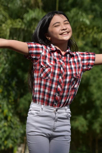 Sladká Filipinská předškolní věk a svoboda — Stock fotografie