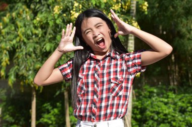 Stresli Petite Kişi