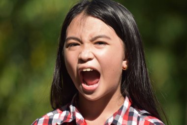 Stresli bir dişi ergen