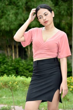 Karışık bir Filipina erkek