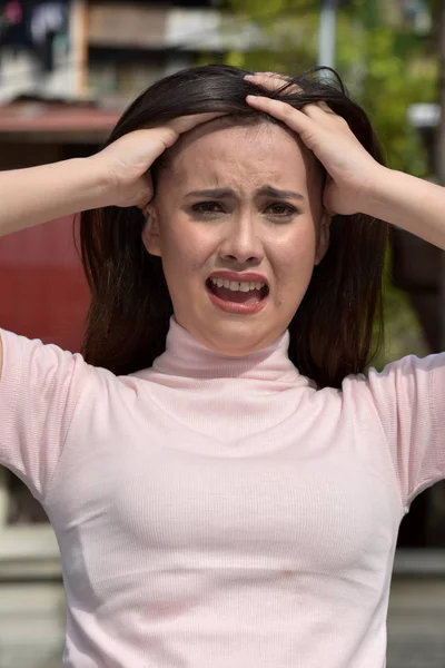 A Stressful Attractive Person — Stock Photo, Image