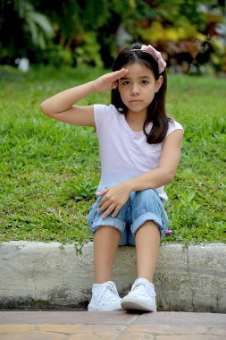 Güzel Azınlık Kadın Selamlama