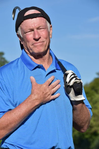 Erkek Golfçü Ve Takdir Golf Kulübü Golf ile