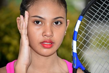 Kız Tenisçi Stres Altında