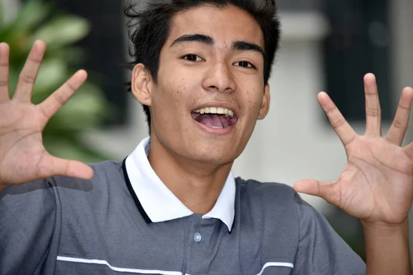 Surprised Handsome Filipino Person — Stock Photo, Image