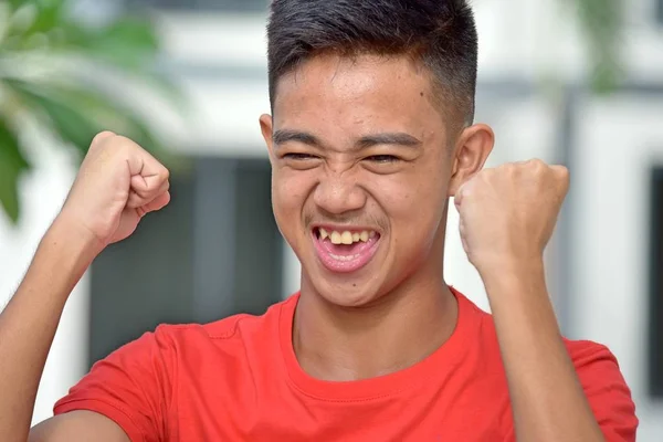 Successful Asian Teen Boy — Stock Fotó