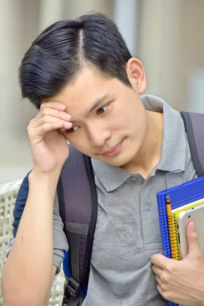 Junge Student und Sorge — Stockfoto