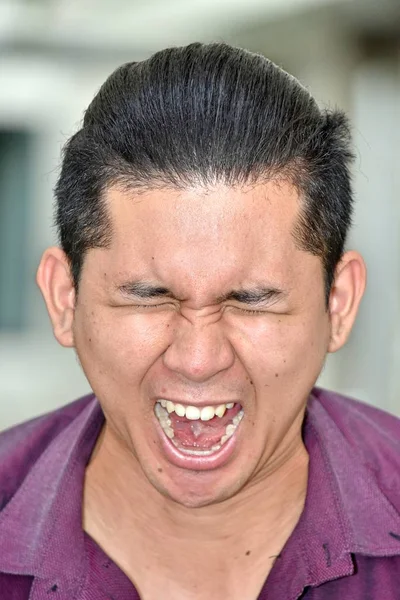 Junger asiatischer Mann unter Stress — Stockfoto