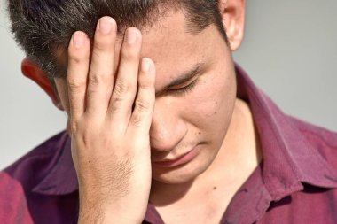 Depresif bir erkek erkek