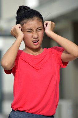 Stresli Güzel Azınlık Çocuk