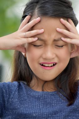 Stres altında bir kız