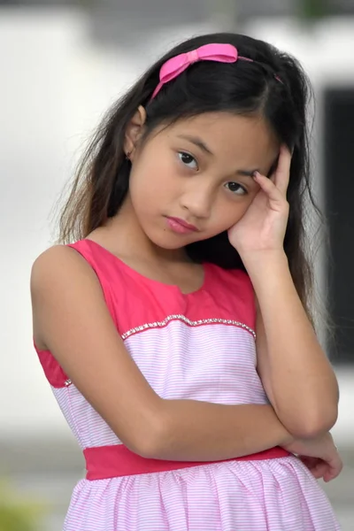 A Worried Female Adolescent — Stock Photo, Image