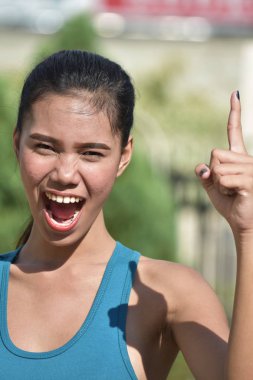 Üzgün ergen çeşitli kadın