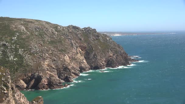 海洋或海洋和沿海悬崖 — 图库视频影像