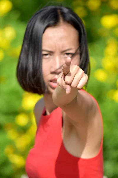 Kızgın bir kadın kadın — Stok fotoğraf