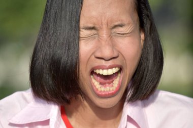 Stresli Genç Asyalı Kişi