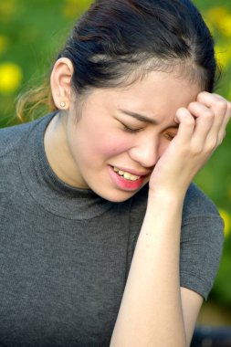 Ağlayan çekici farklı kadın kadın