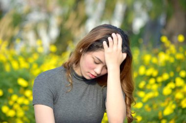 Bunalımlı Genç Çeşitli Kadın