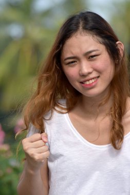 Stresli bir Asya kişi