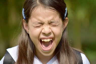 Stresli kız öğrenci