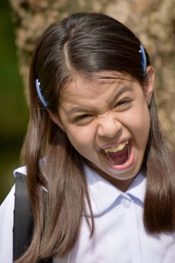 Stres Altında Katolik Asya Öğrenci Çocuk