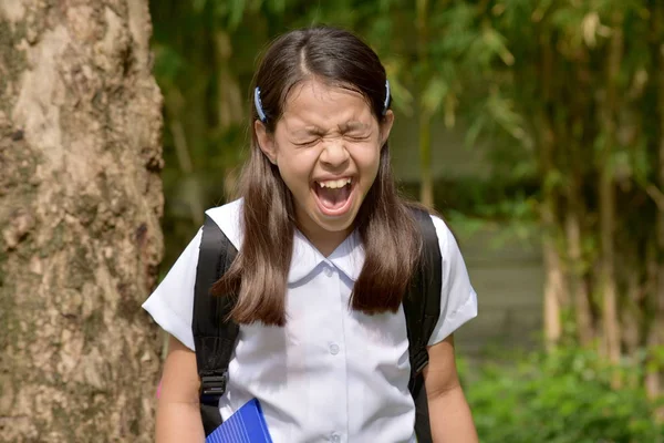 A Stressed Student Child — Stock Photo, Image