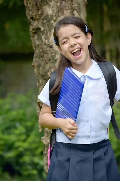 Kitapla Gülen Farklı Öğrenci Çocuk