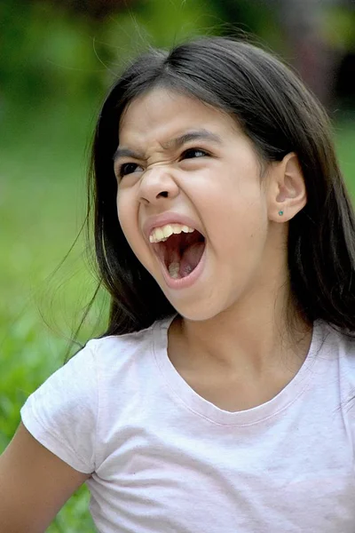 Ein wütendes Mädchen Jugend — Stockfoto