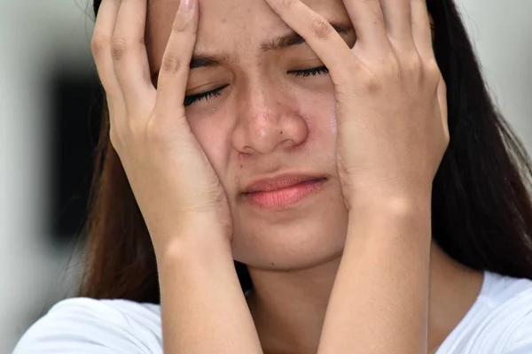 Stresujące młoda kobieta — Zdjęcie stockowe