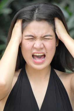 Stresli bir güzel kadın