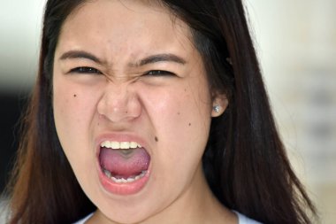 Stresli Genç Değişik Kadın