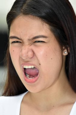 Stresli Güzel Asyalı Bir Kişi