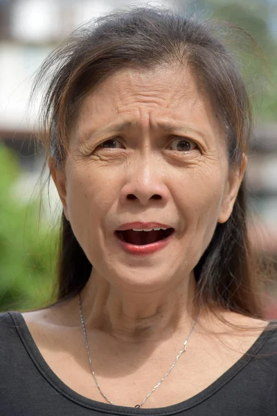 A Dementia And Asian Female Senior — Stock Photo, Image