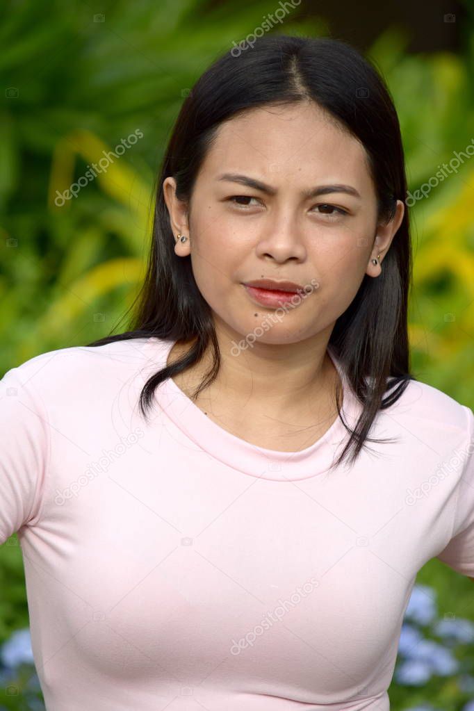 A Serious Filipina Female