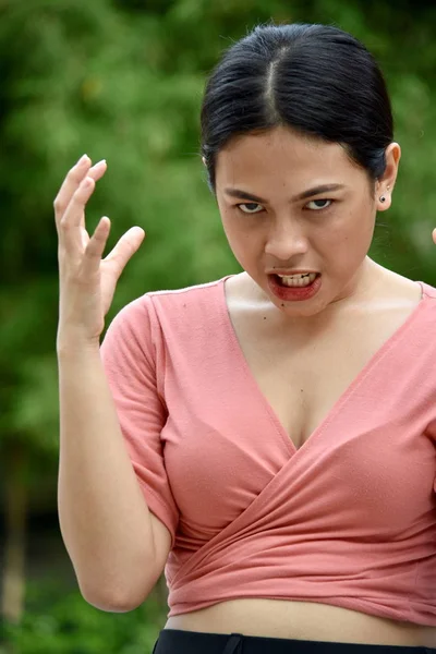 An Attractive Minority Female Under Stress — Stock Photo, Image