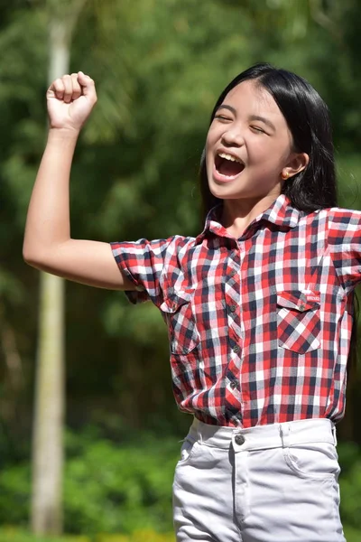 Dívka šťastné A roztomilé Filipiny — Stock fotografie