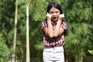 Deli bir kadın çocuk