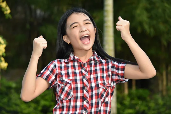 Ein stolz schön asiatische Mädchen Kind — Stockfoto