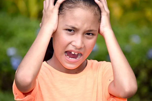 A Girl Under Stress — Stock Photo, Image