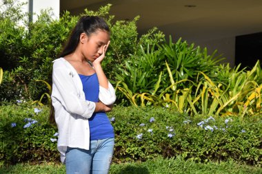 Bir Depresif Genç Çeşitli Genç