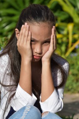 Stresli Sevimli Çeşitli Kız