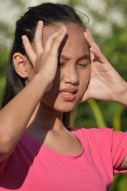 Stresli Bir Kadın Genç