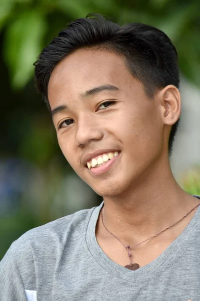 An A Smiling Asian Boy — Stock Photo, Image