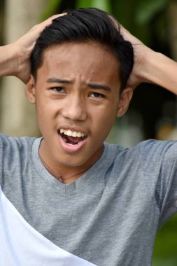 Stresli bir erkek çocuk