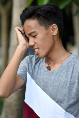 Stresli Bir Asyalı Kişi