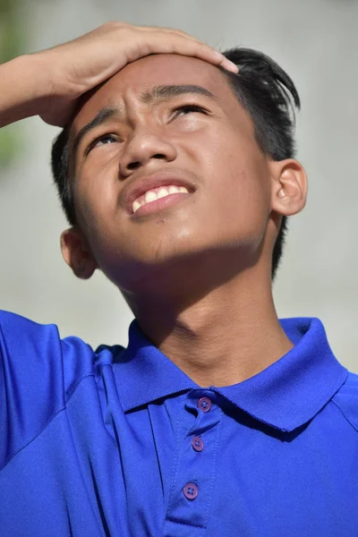 A Stressed Minority Boy — Stok Foto