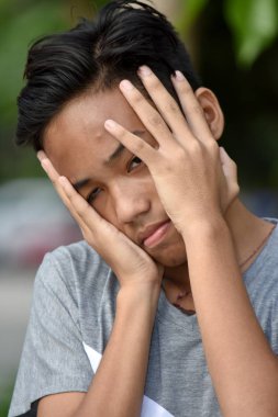 Stresli Genç Çeşitli Erkek